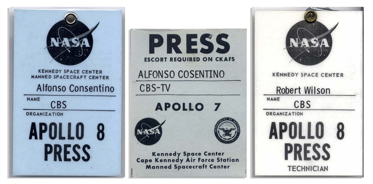 NASA Press Memorabilia Belonging to CBS Journalist During the Apollo Era